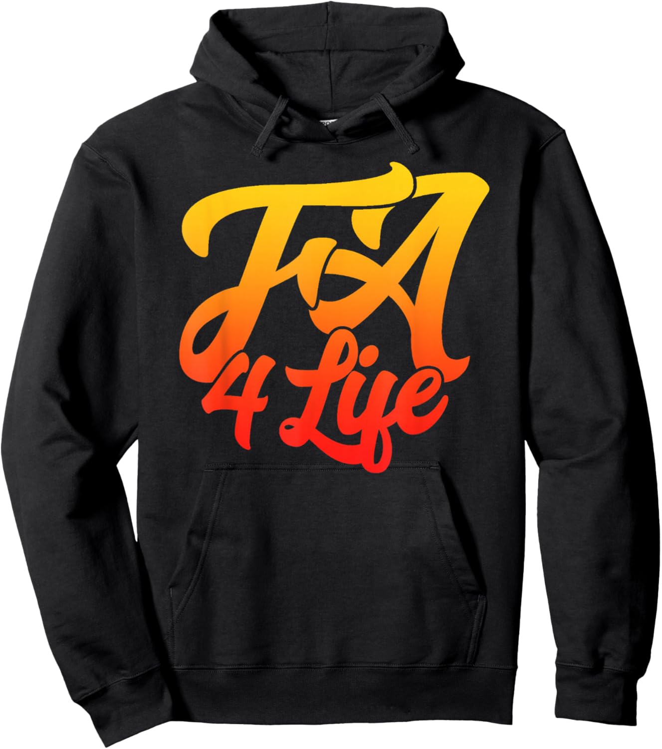 FA 4 LIFE - Coach Gang Wear - Black Graphic - Vintage Logo Hoodie - Hoodie | Black