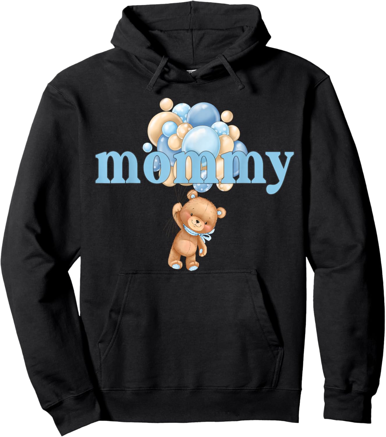 Mommy Teddy Bear 1st Birthday Boy Family Matching Hoodie - Hoodie | Black