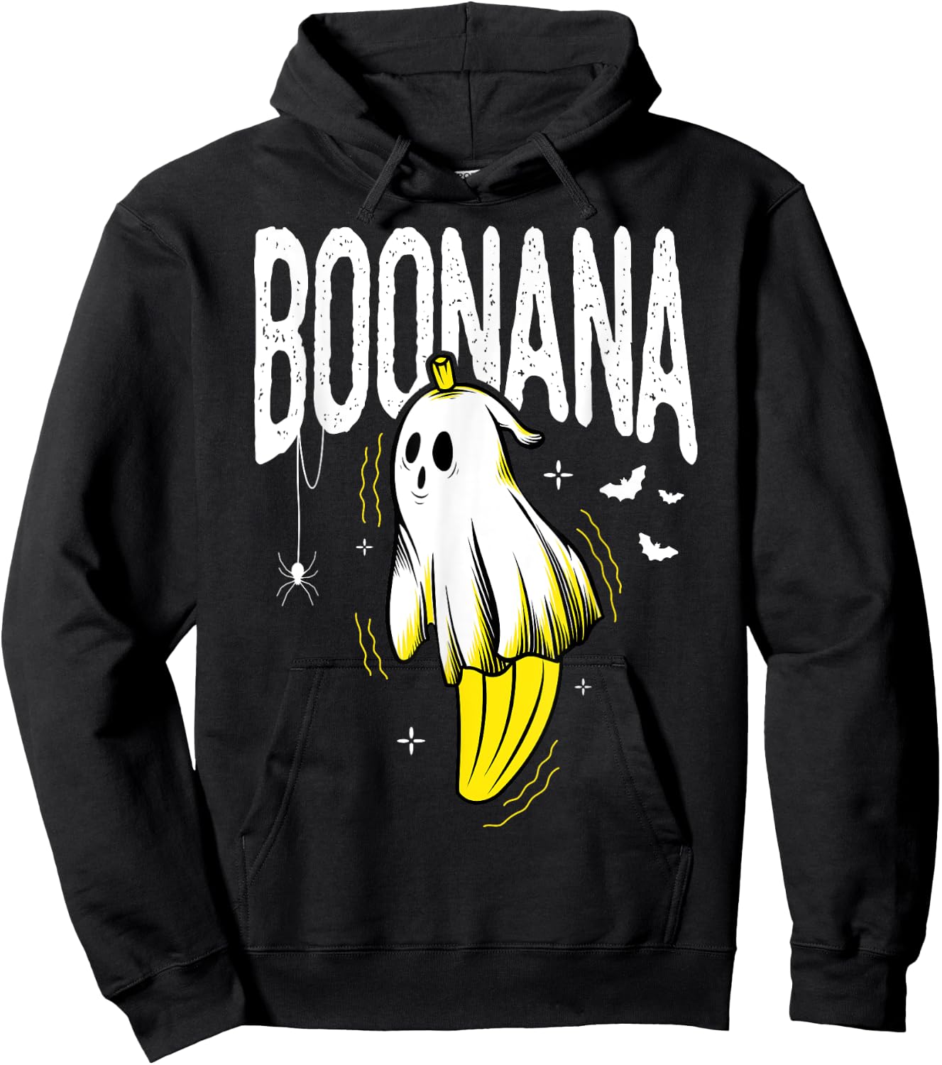 Boonana banana halloween creepy banana halloween fan Hoodie - Hoodie | Black