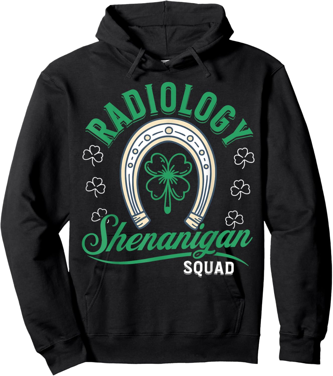 Radiology Shenanigan Squad Technologist St Patrick's Day Hoodie - Hoodie | Black