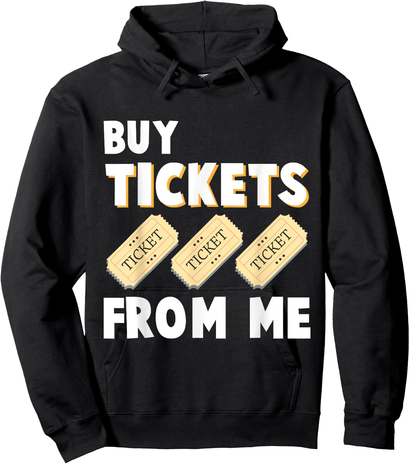 Raffle Tickets Salesman Tombula Event Humor Hoodie - Hoodie | Black