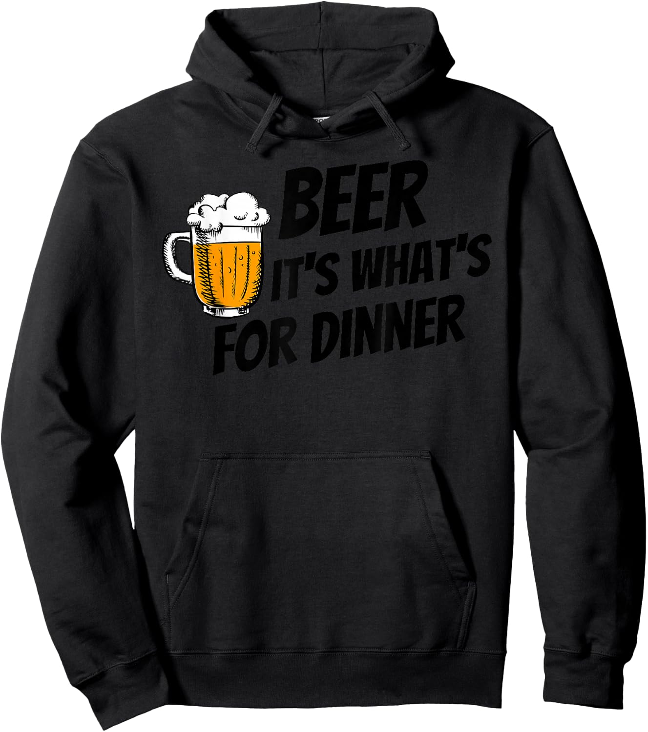 Beer It's What's For Dinner Hoodie - Hoodie | Black