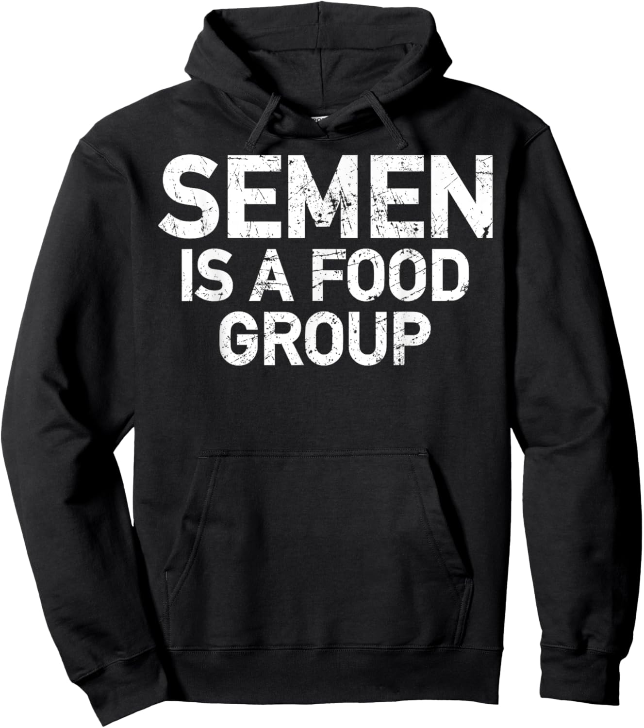 Semen Is A Food Group Hoodie - Hoodie | Black