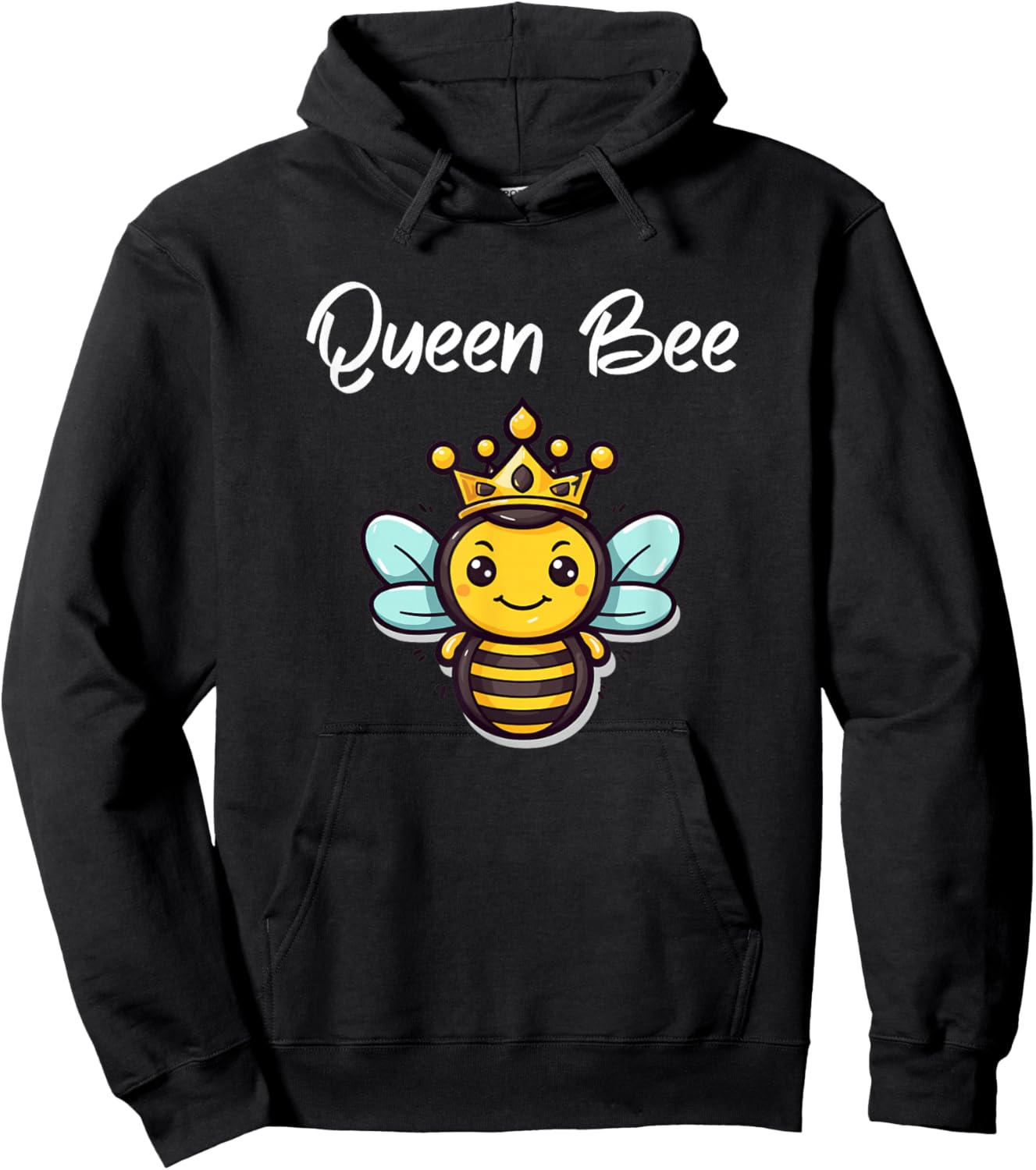 Queen Bee Cute Bee Girls Hoodie - Hoodie | Black