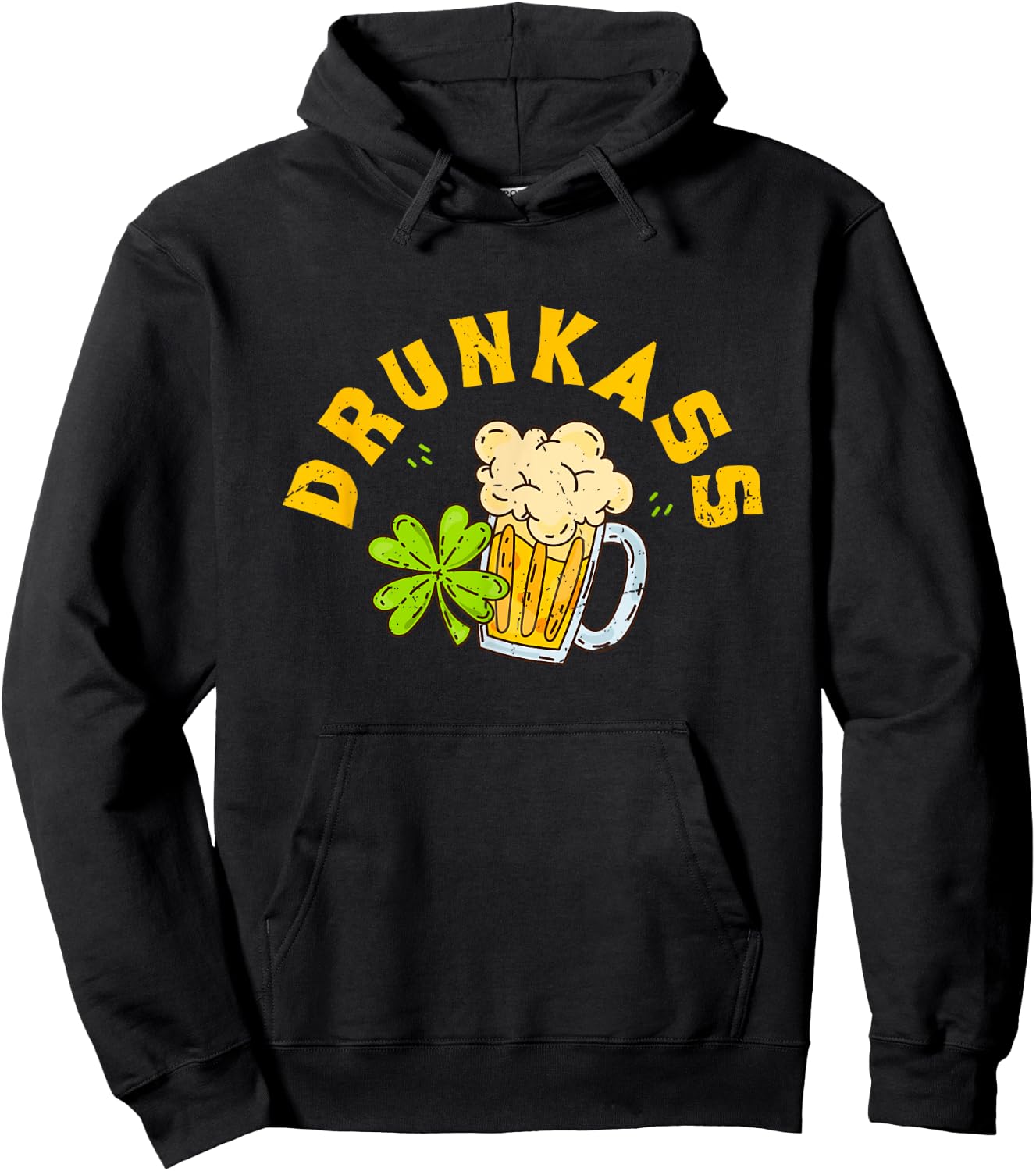 Drunkass / Funny Couple Matching St. Patrick’s Day Hoodie - Hoodie | Black