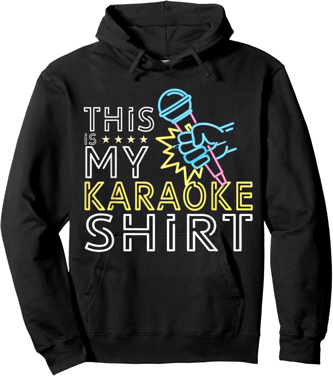This is my karaoke shirt gift Hoodie - Hoodie | Black