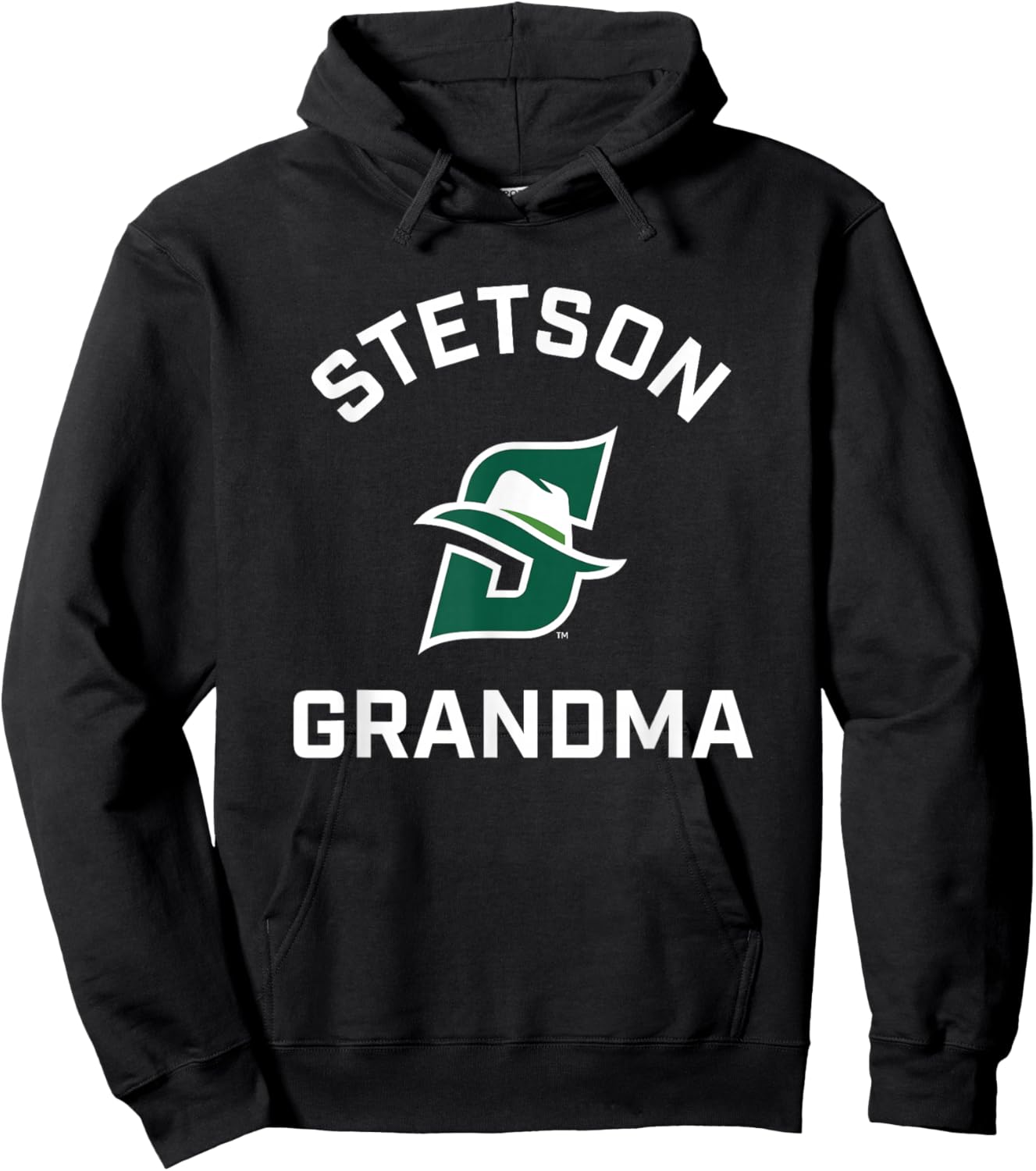 Stetson University Hatters Arched Grandma Hoodie - Hoodie | Black