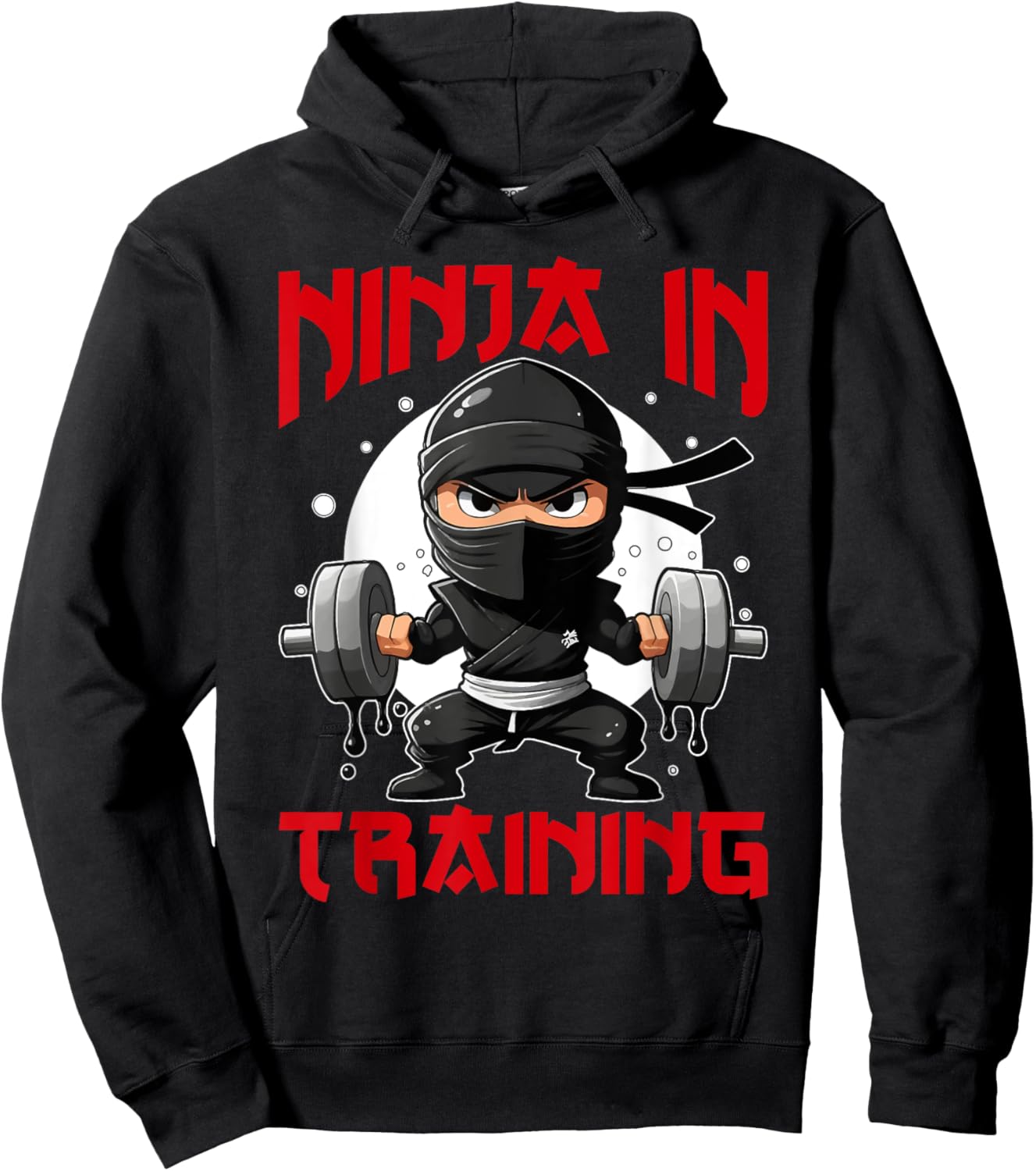 Ninja in Training Kid's Workout Enthusiast Hoodie - Hoodie | Black