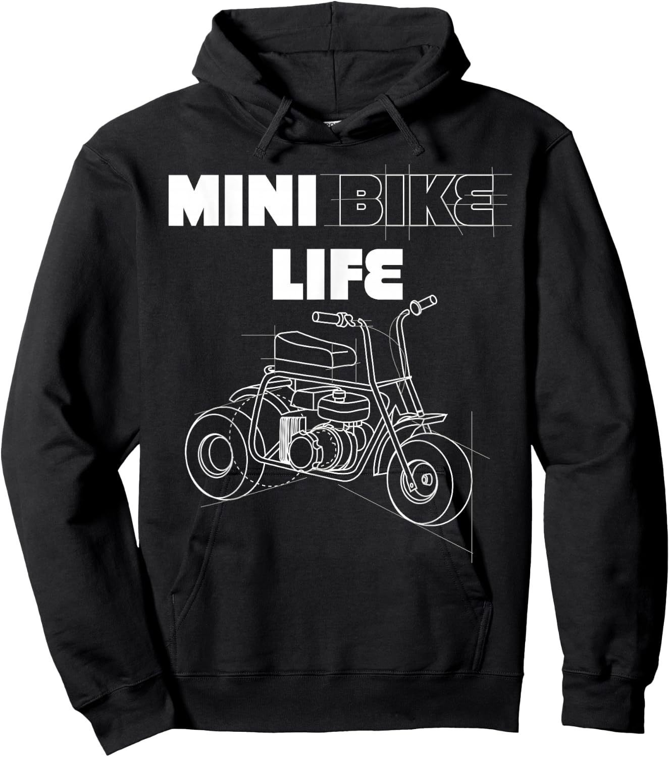 Minibike Mini Motorbike Funny Pocket Bike Hoodie - Hoodie | Black