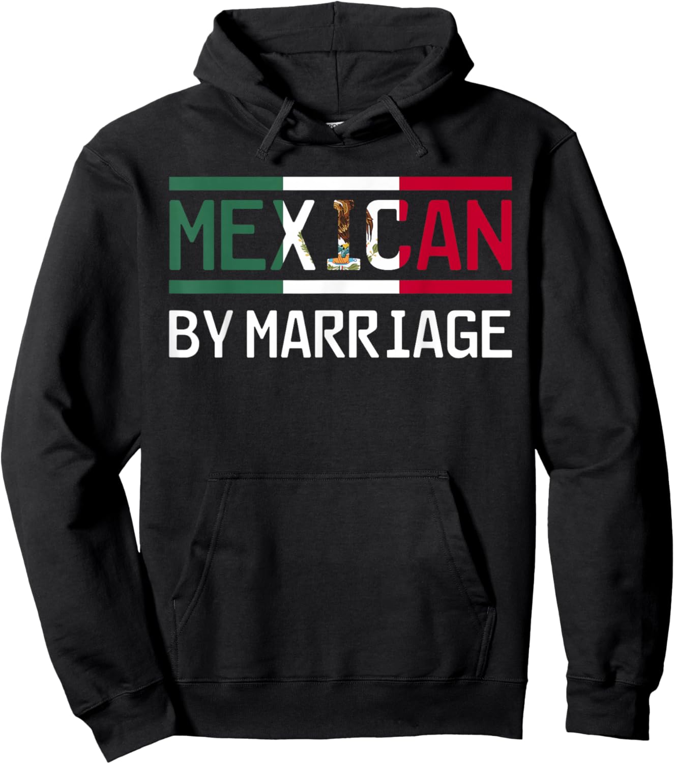 Wedding Humor Mexican by Marriage Design Hoodie - Hoodie | Black