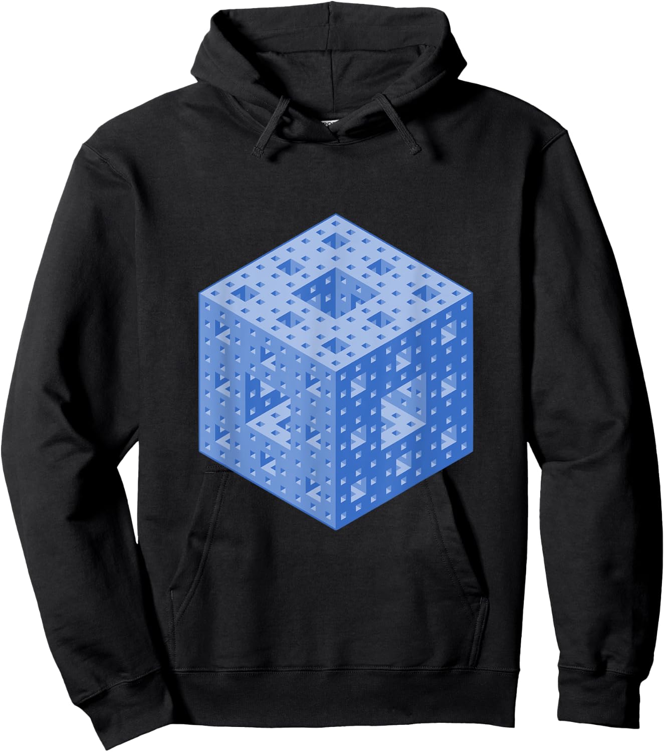 Menger Sponge Math Professor Teacher Mathematics Gift Hoodie - Hoodie | Black