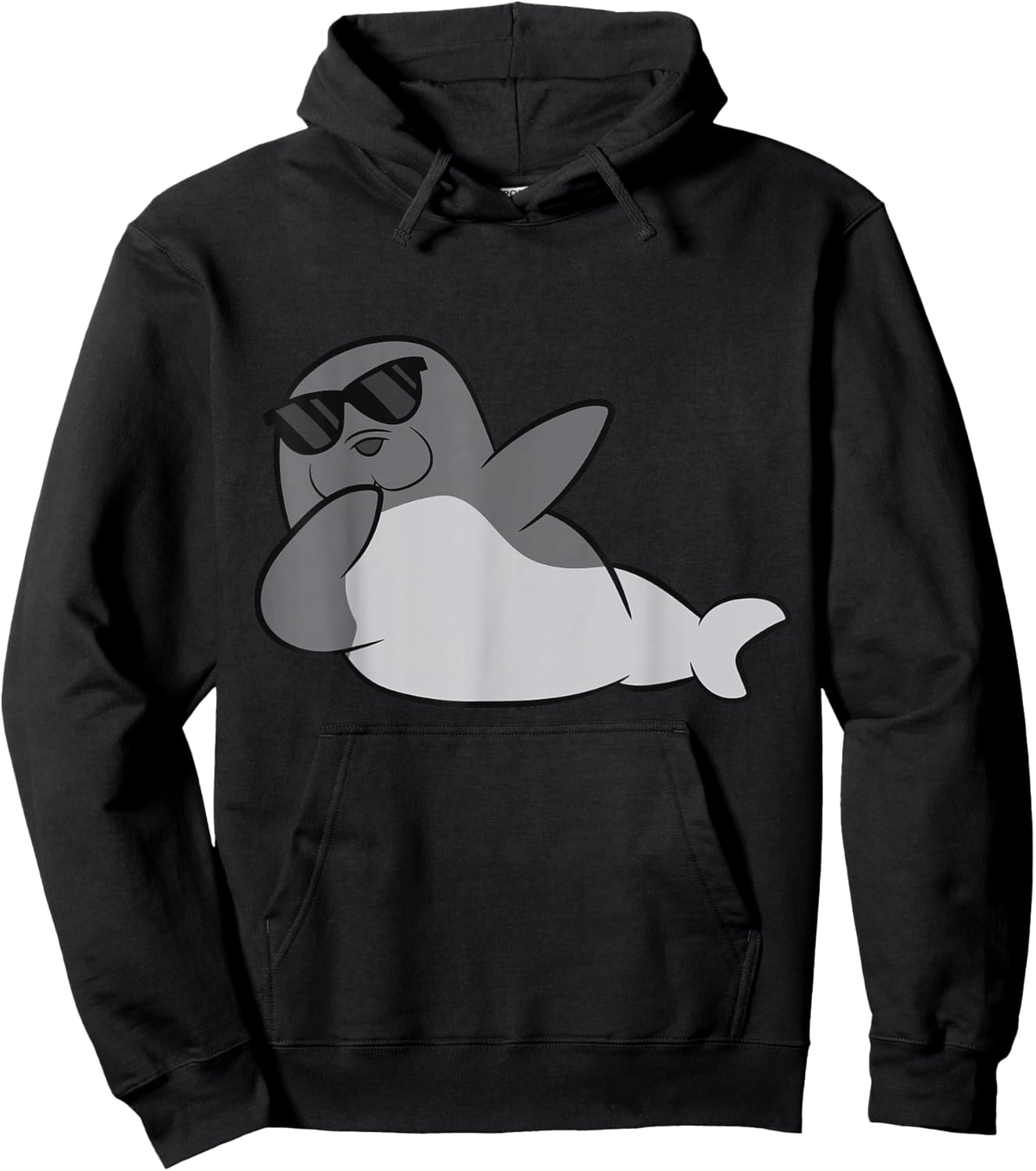 Dabbing Seal Cute Seal Hoodie - Hoodie | Black