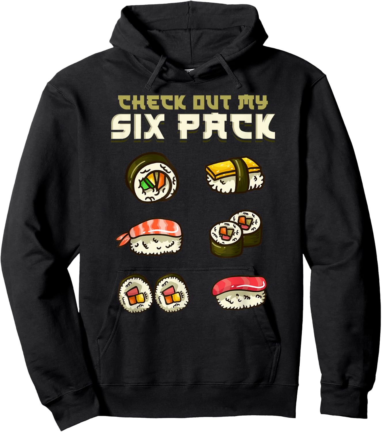 Sushi Japanese Gym Hoodie - Hoodie | Black