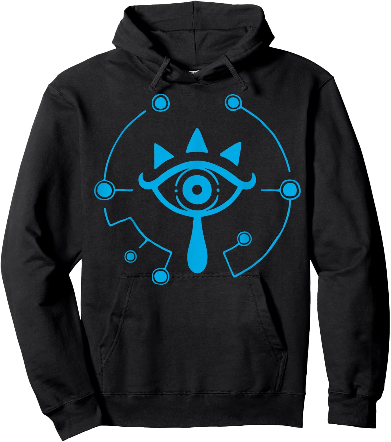 The Legend Of Zelda Breath Of The Wild Sheikah Eye Hoodie - Hoodie | Black