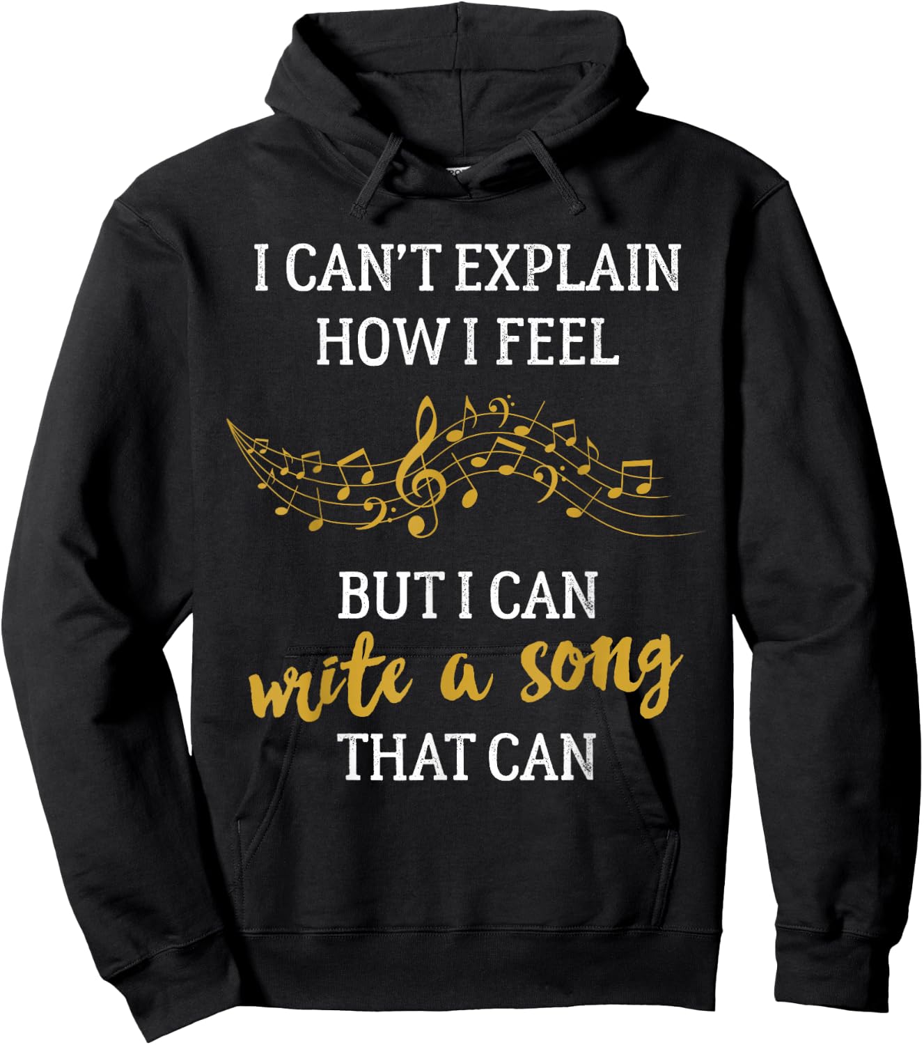 Writing Music for Songwriters Composers & Musicians Hoodie - Hoodie | Black