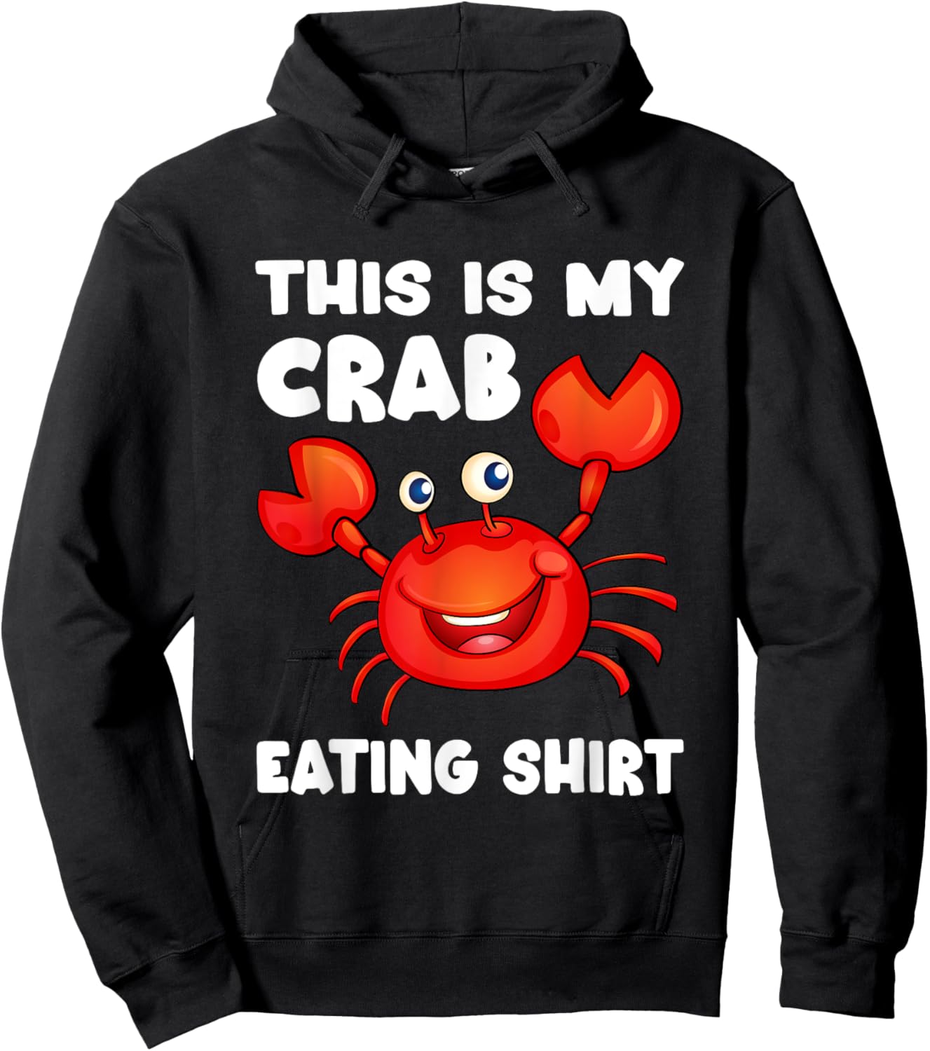 Funny This Is My Crab Eating Shirt Red Crab Crabbing Foodie Hoodie - Hoodie | Black