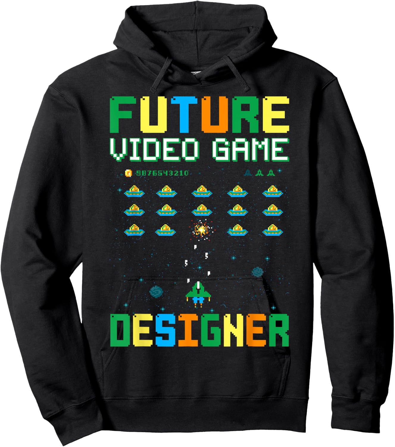 Future Video Game Designer For Kids, Game Developer Hoodie - Hoodie | Black