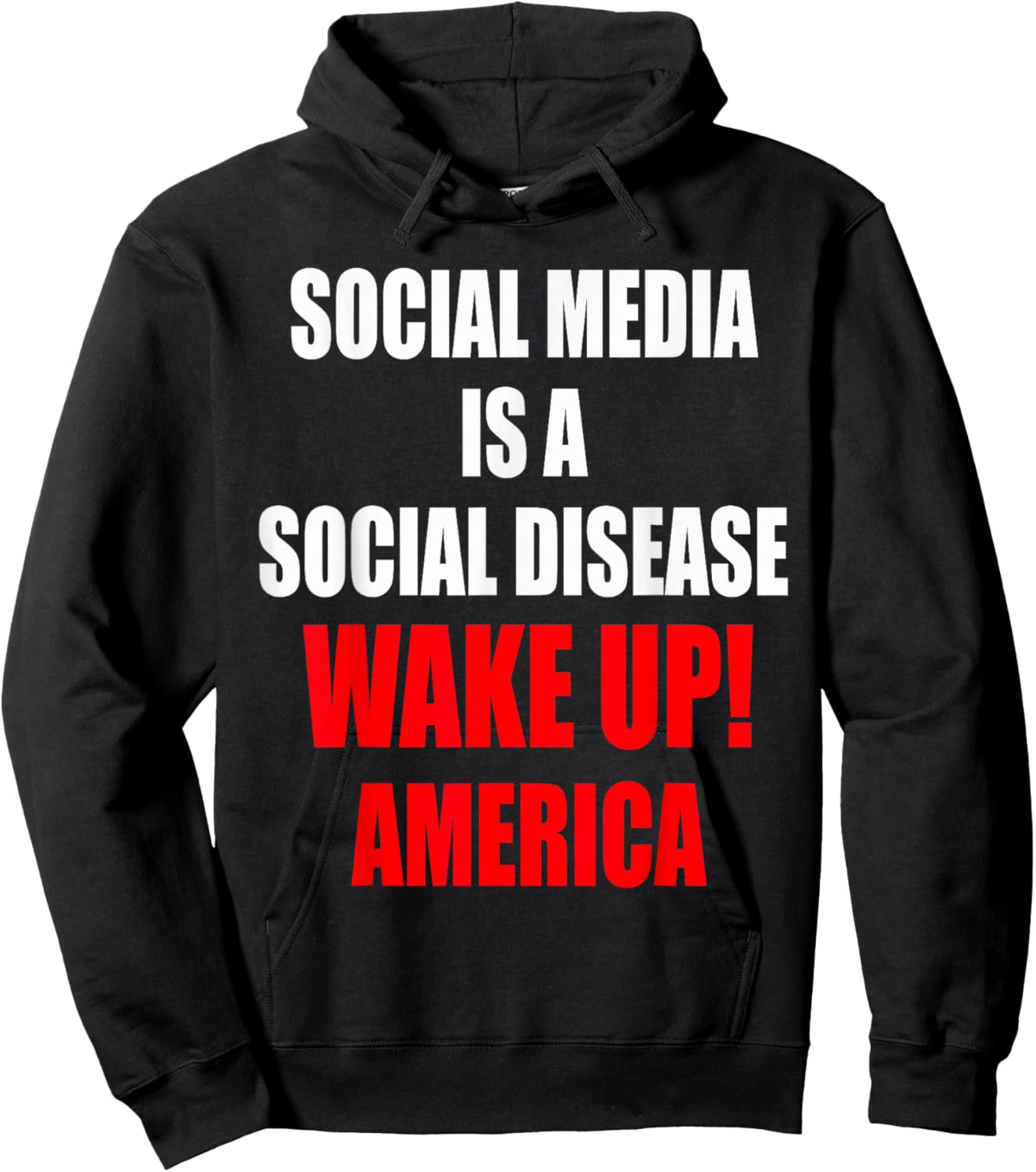 Anti Social Media - Social Media Is A Social Disease Hoodie - Hoodie | Black