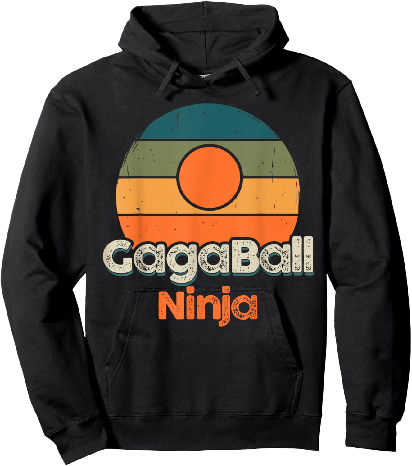 Gaga Balls Funny Dodgeball Sports Boys Girls Gaga Ball Hoodie - Hoodie | Black