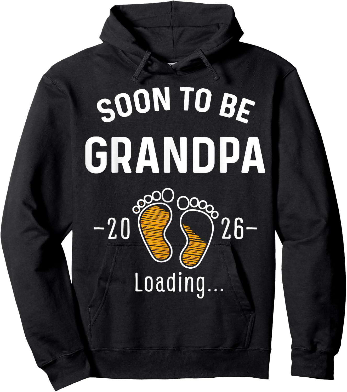 Soon to Be Grandpa Est 2026 First Time Grandfather Hoodie - Hoodie | Black