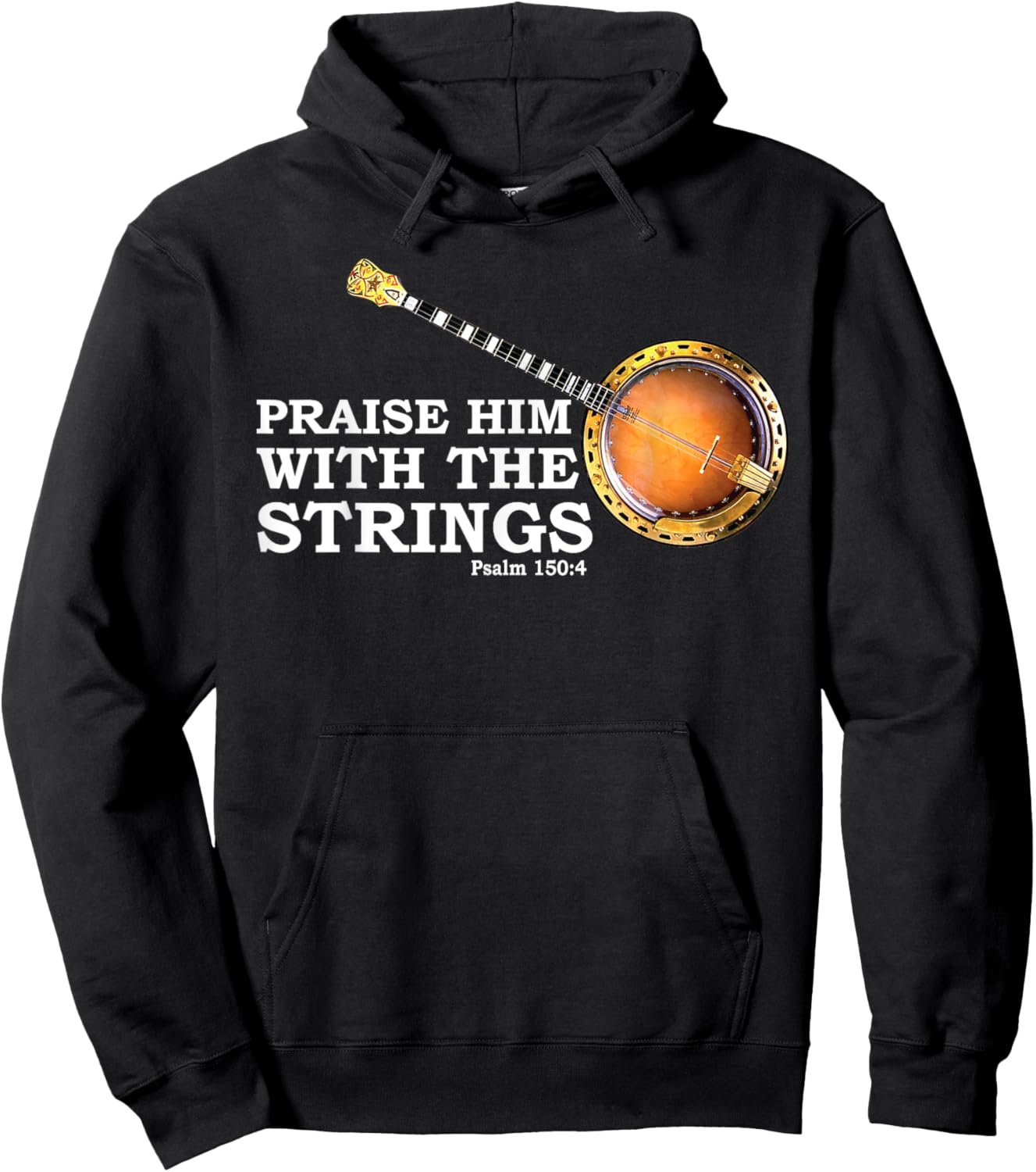 Banjo Art Women Country Music Blues Jazz Bluegrass Hoodie - Hoodie | Black