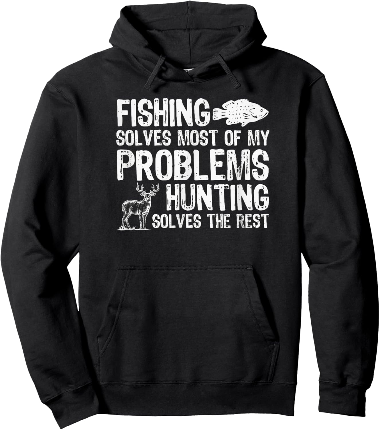Wilderness Wisdom for Fishing & Hunting Adventures Hoodie - Hoodie | Black