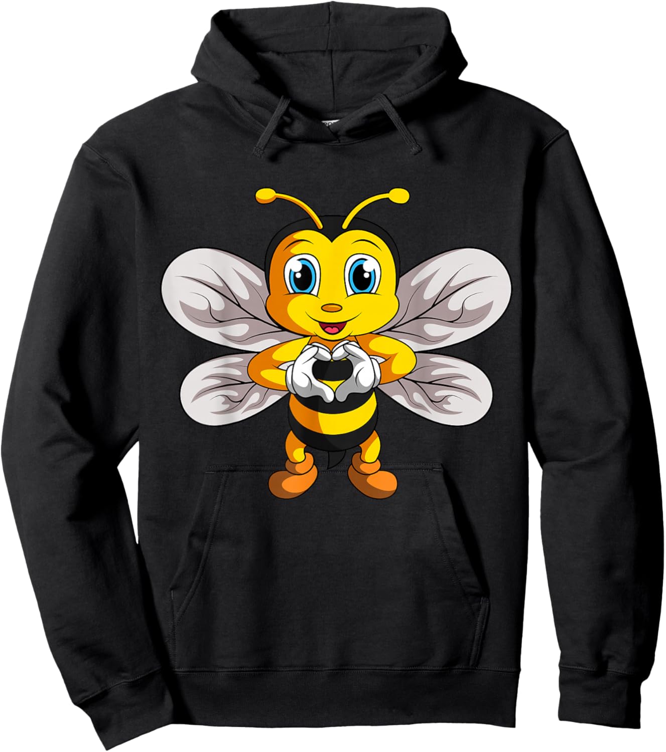 Bienen Kinder Damen Mädchen Biene Hoodie - Hoodie | Black