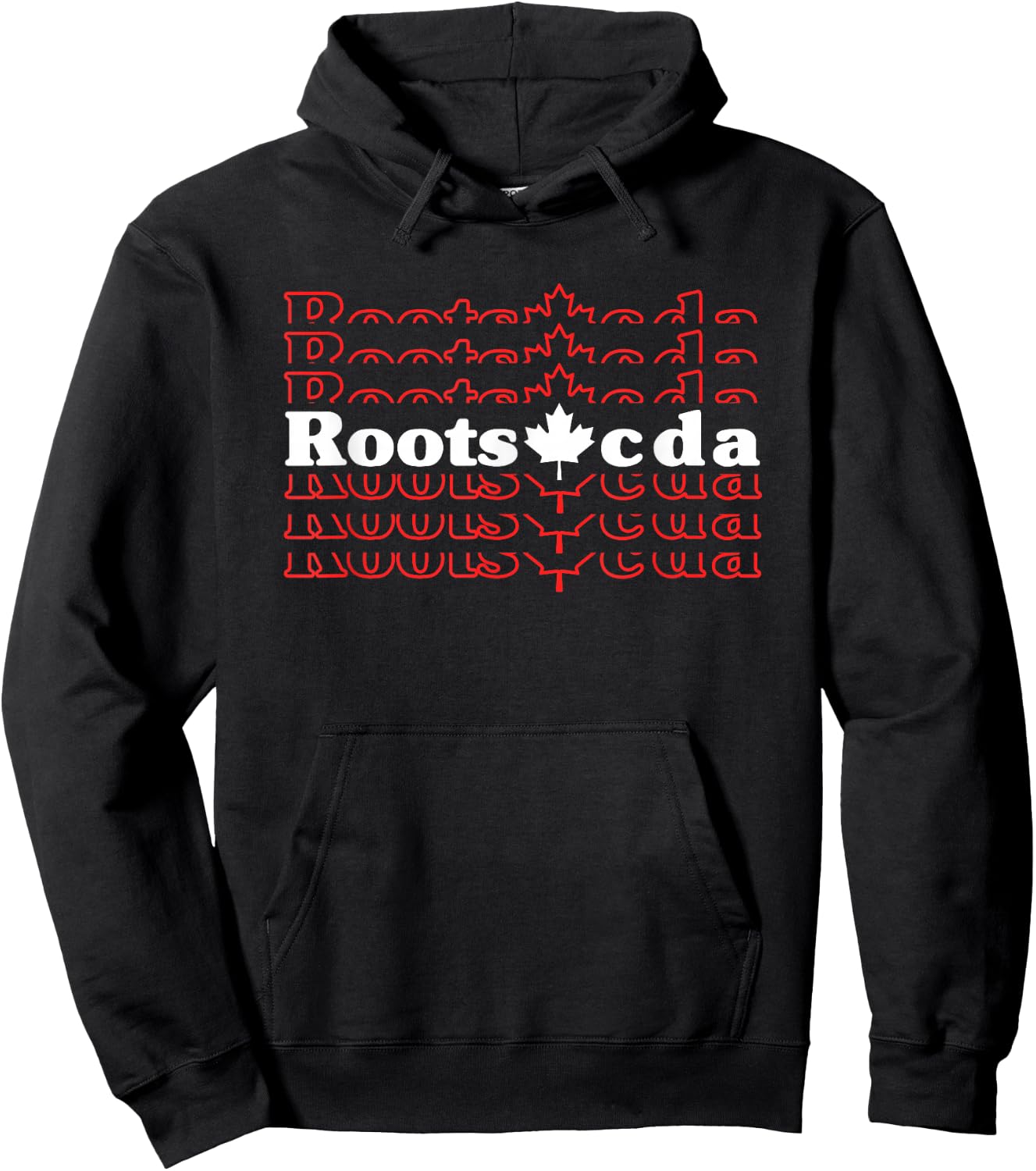 Roots CDA Maple Canada Pride Vacation Travel Canadian Gift Hoodie - Hoodie | Black