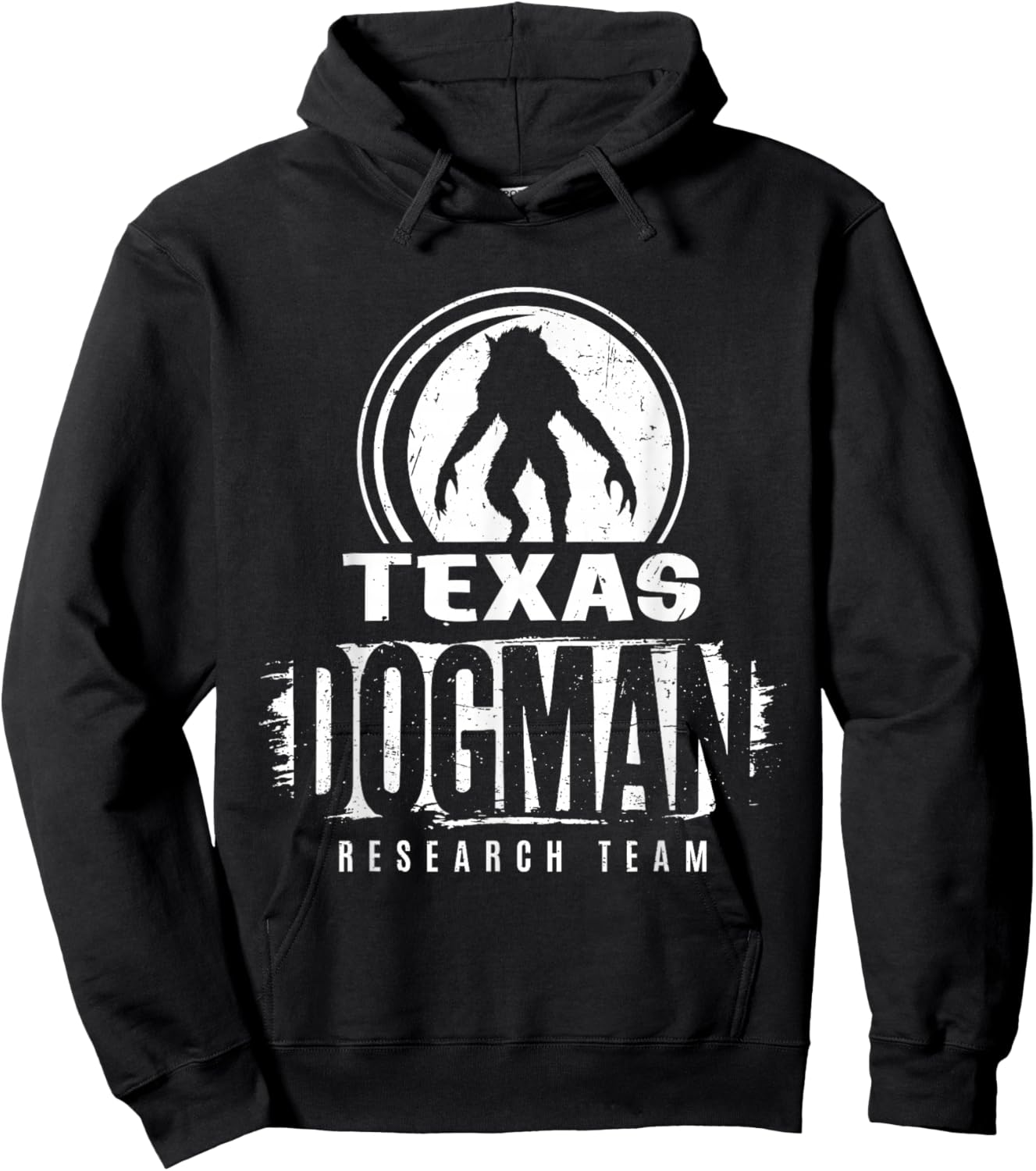 Texas Dogman Research Team Cryptid Cryptozoology Hoodie - Hoodie | Black