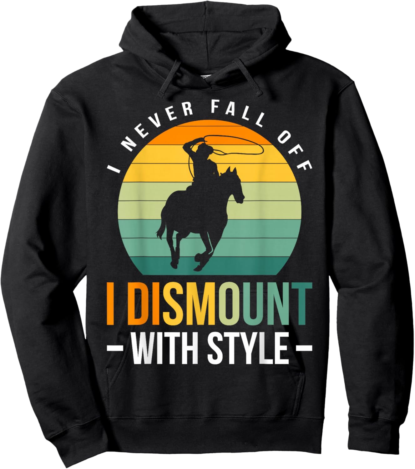I Never Fall Off I Dismount With Style Hoodie - Hoodie | Black