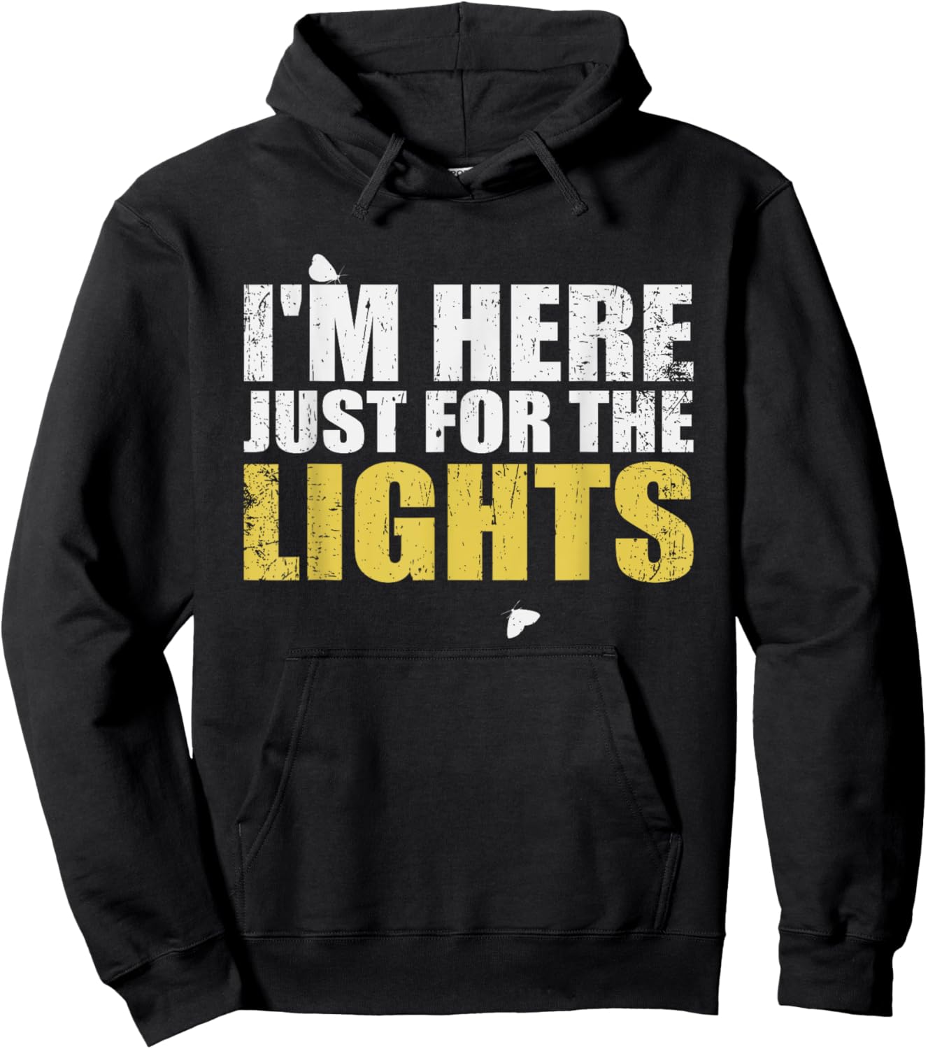 Just here for the lights funny Lighting Technician Hoodie - Hoodie | Black