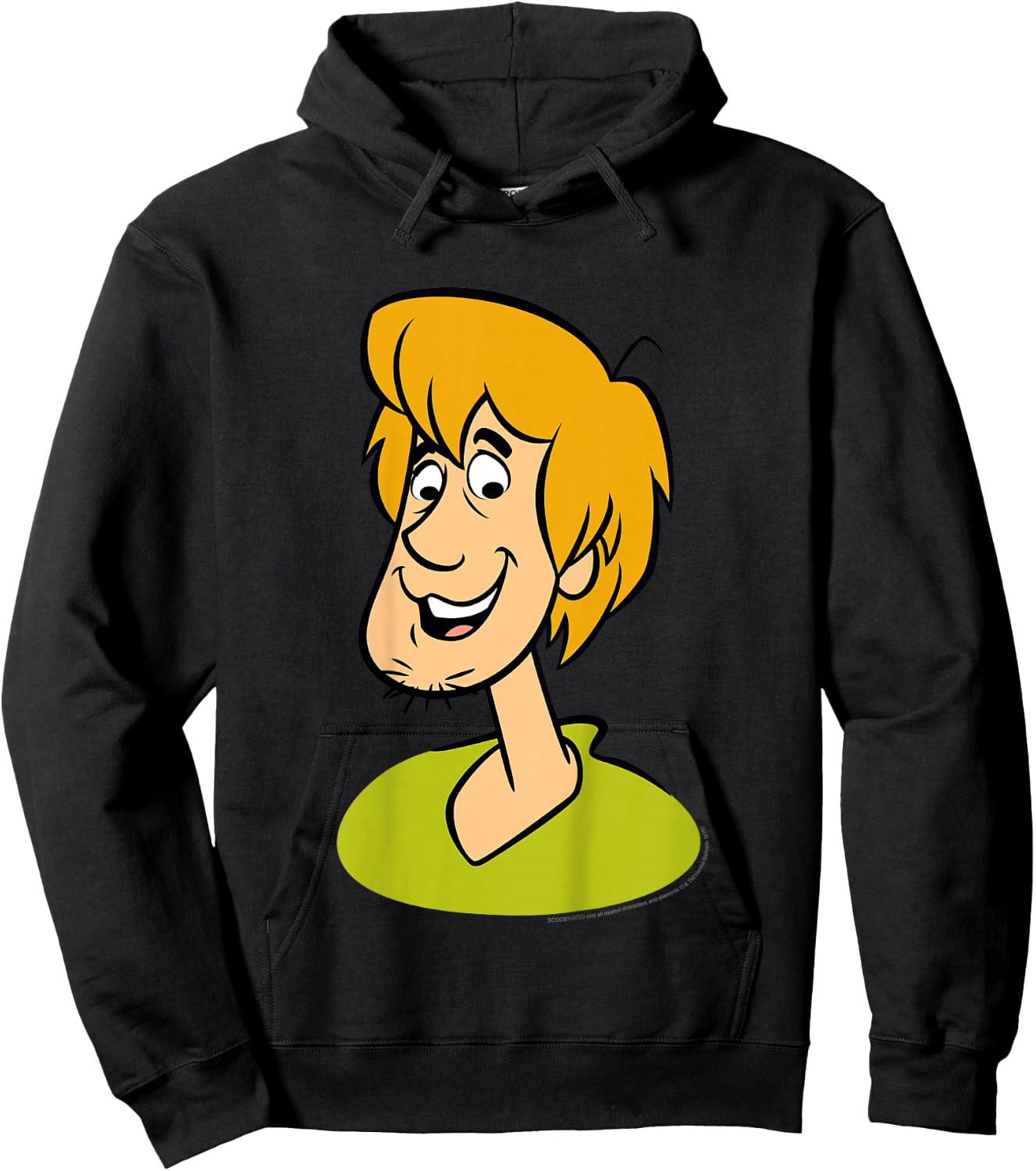 Kids Scooby Doo Shaggy Large Portrait Hoodie - Hoodie | Black