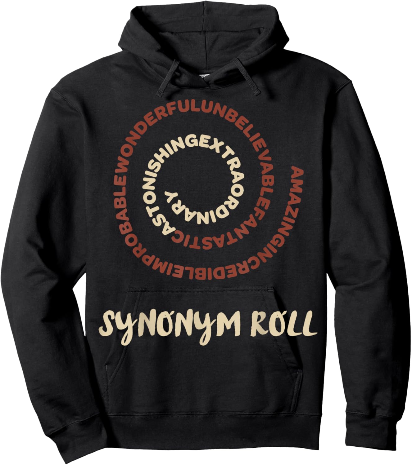 Nothing More Delicious Than A Slew Of Tasty Synonym Roll Hoodie - Hoodie | Black