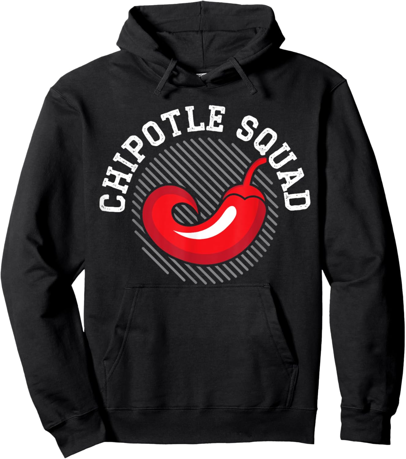 Chipotle Squad Chili Flavor Spicy Food Lover Hoodie - Hoodie | Black