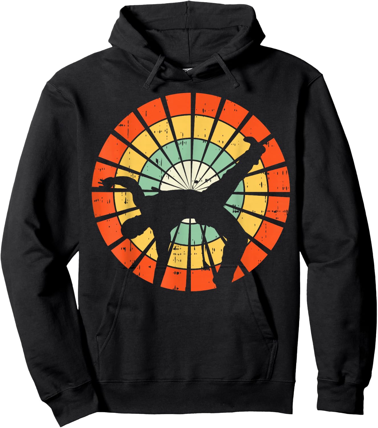 70s Capoeira Retro Brazilian Martial Arts Dance Fighter Gift Hoodie - Hoodie | Black