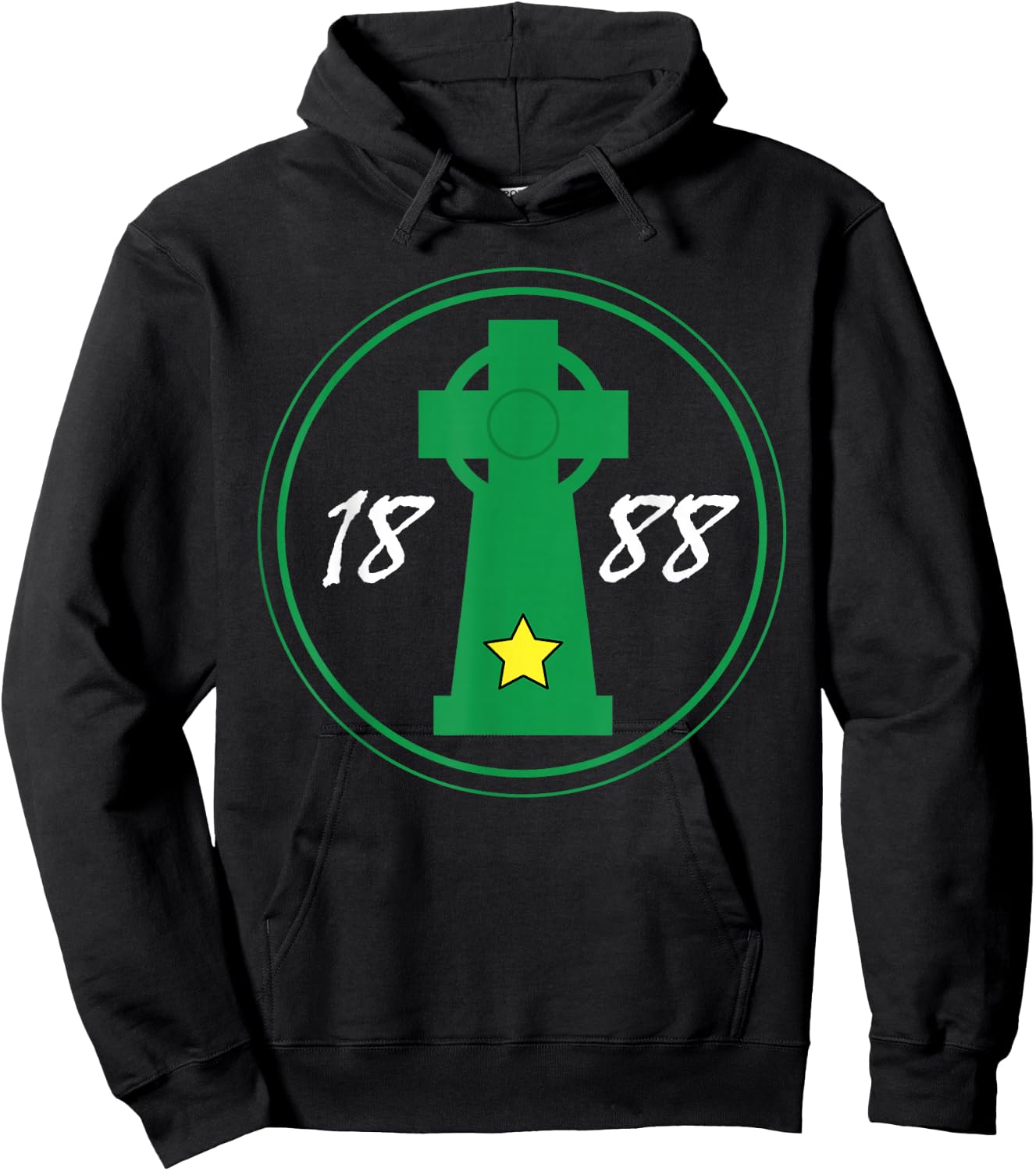 Celtic Cross Irish 1888 Coybig Hoodie - Hoodie | Black