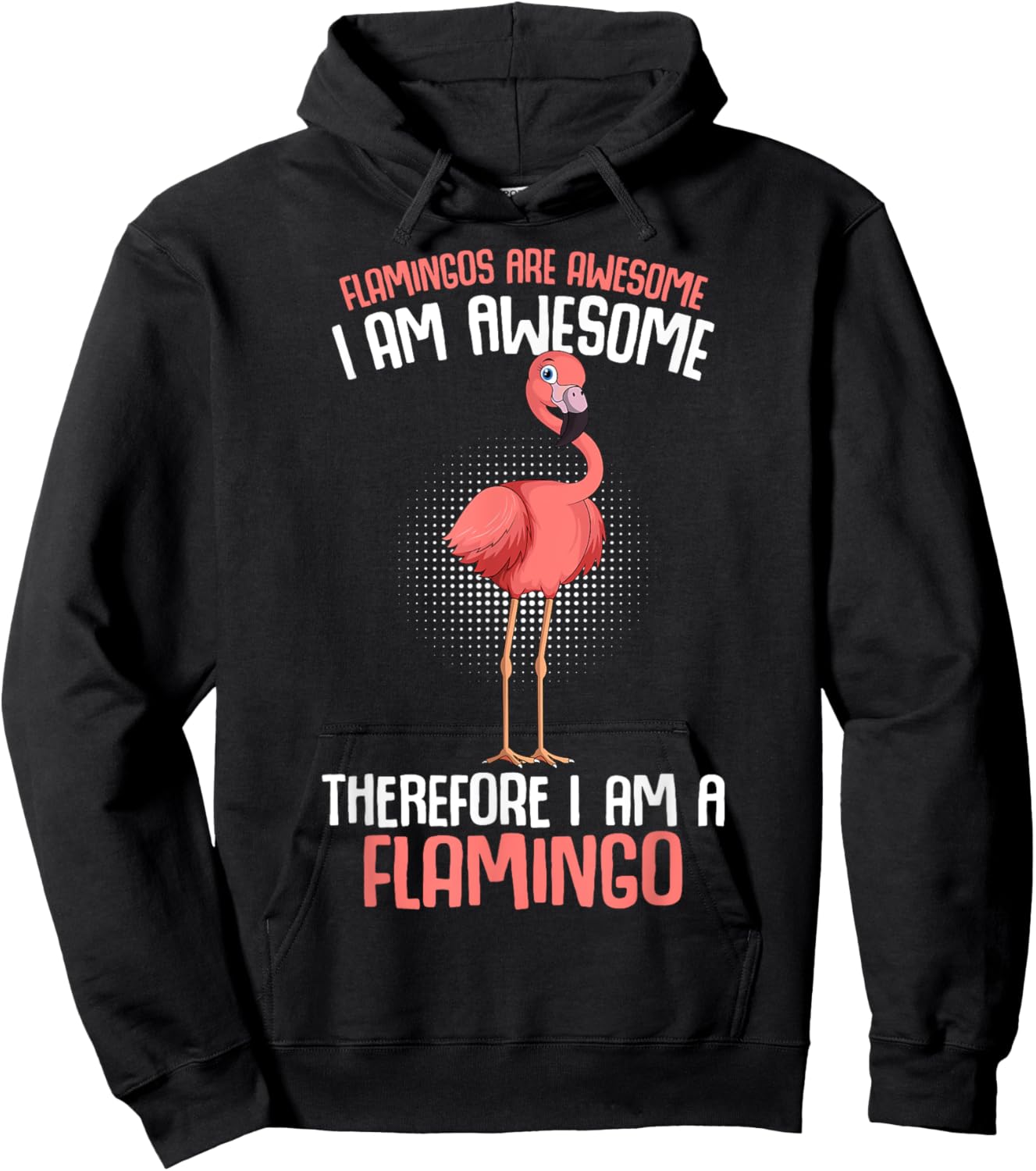 Flamingo Kids Girls Women Flamingo Hoodie - Hoodie | Black