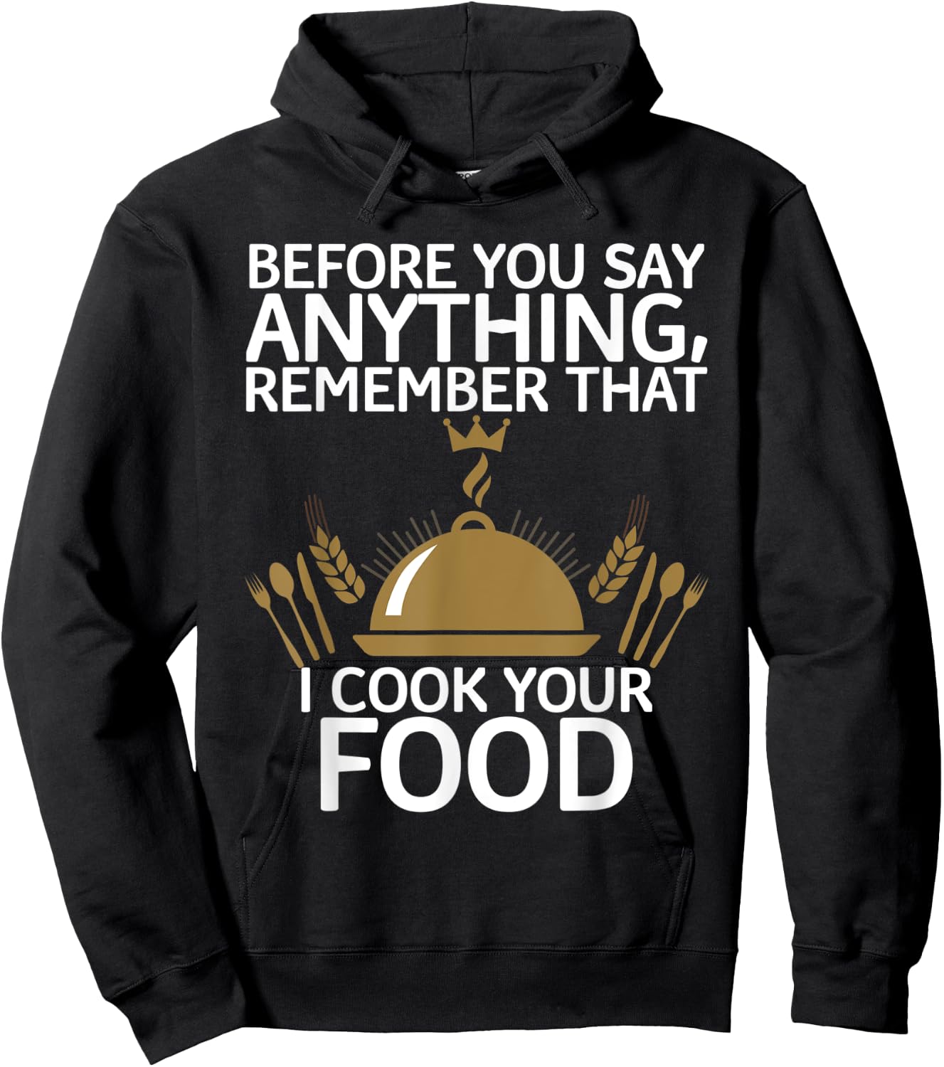 Funny Retro Vintage Chinese Cooking I Cook Your Food Hoodie - Hoodie | Black