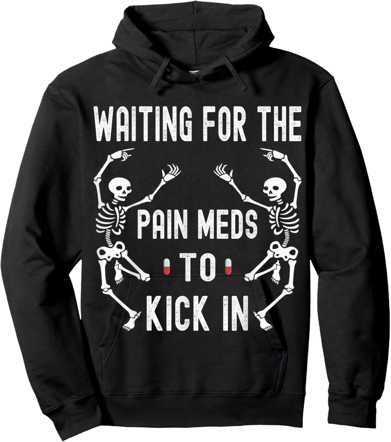 Chronic Illness Skeleton Chronic Pain Awareness Hoodie - Hoodie | Black