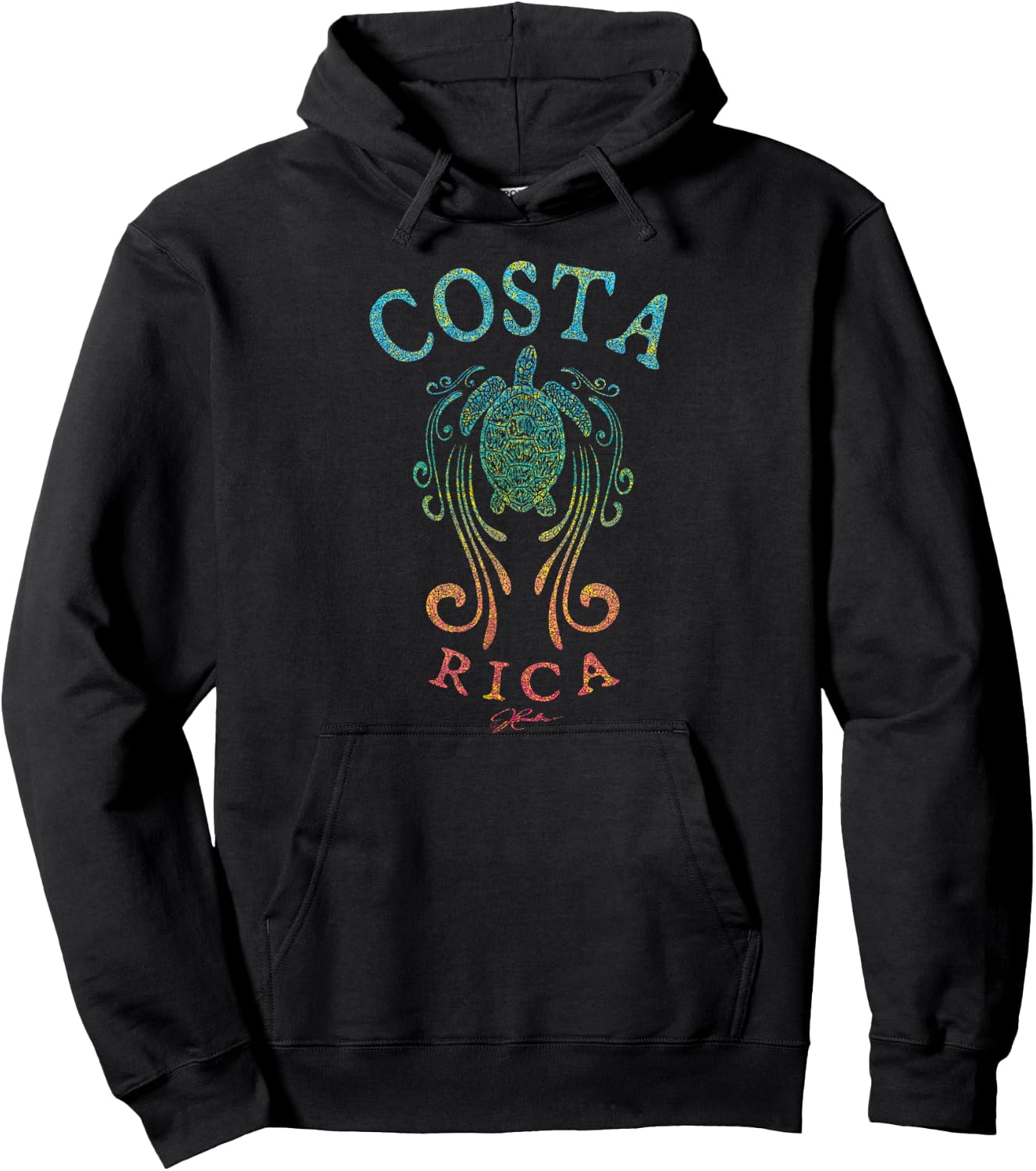 JCombs Costa Rica Sea Turtle Hoodie - Hoodie | Black