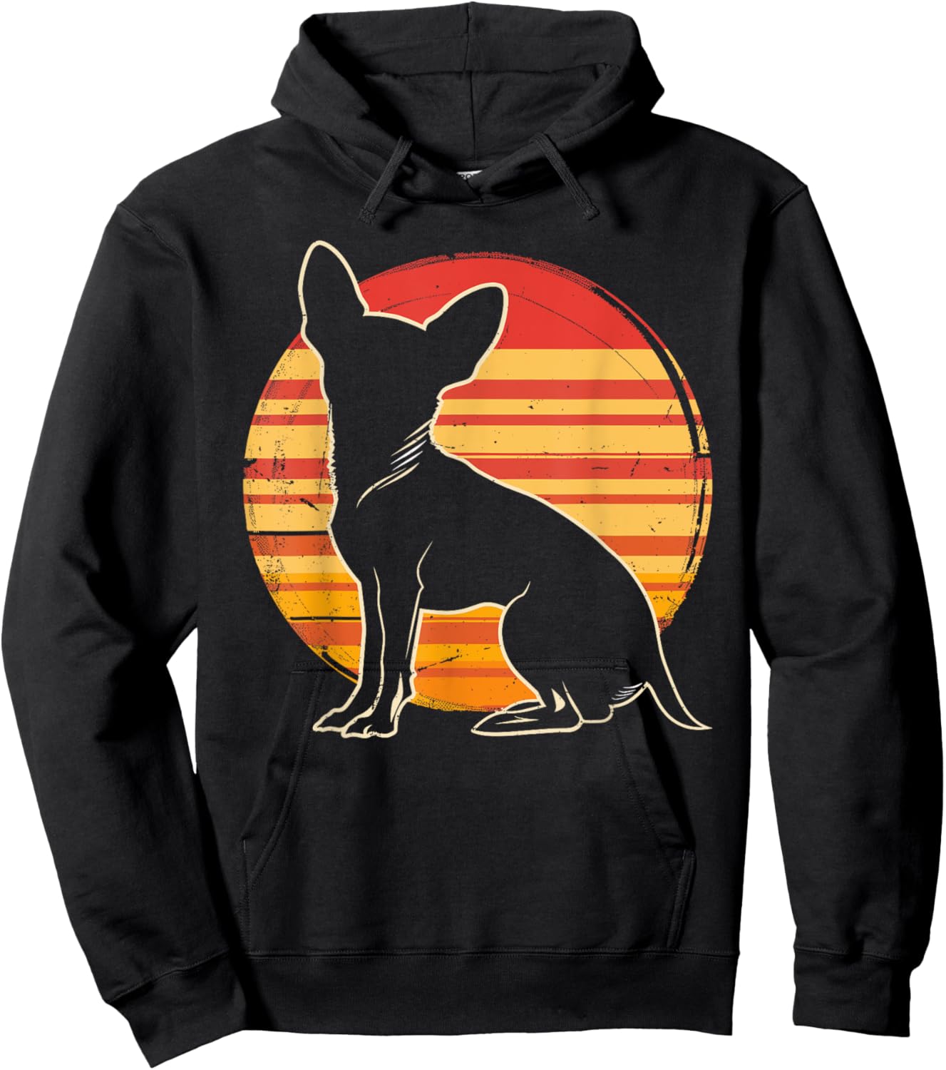 Retro Chihuahua Christmas Birthday Gift Chihuahua Dog Lovers Women Kids Hoodie - Hoodie | Black