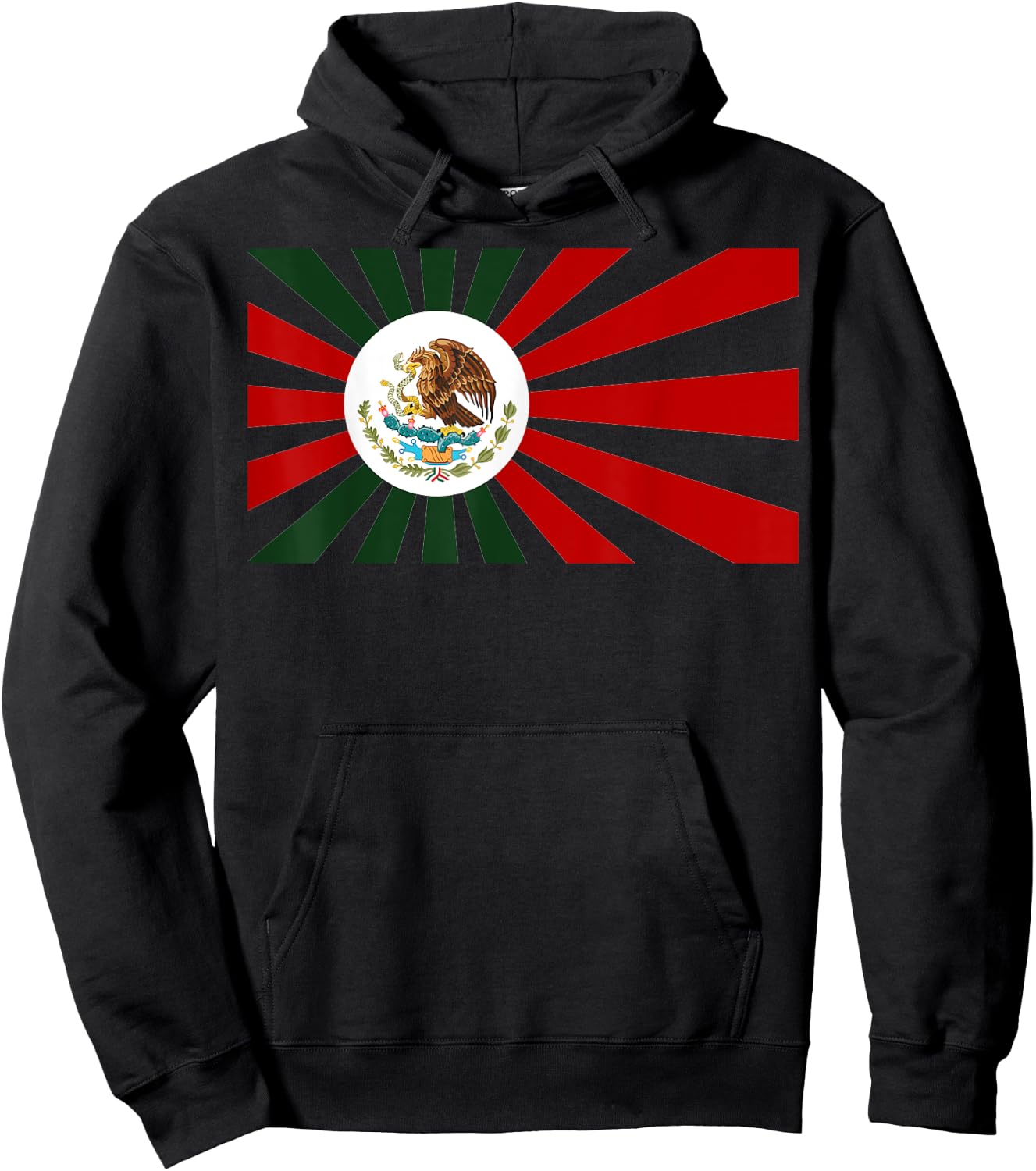 Mexican Japan Flag Japanese Mexico Anime Manga fan Mexicanos Hoodie - Hoodie | Black