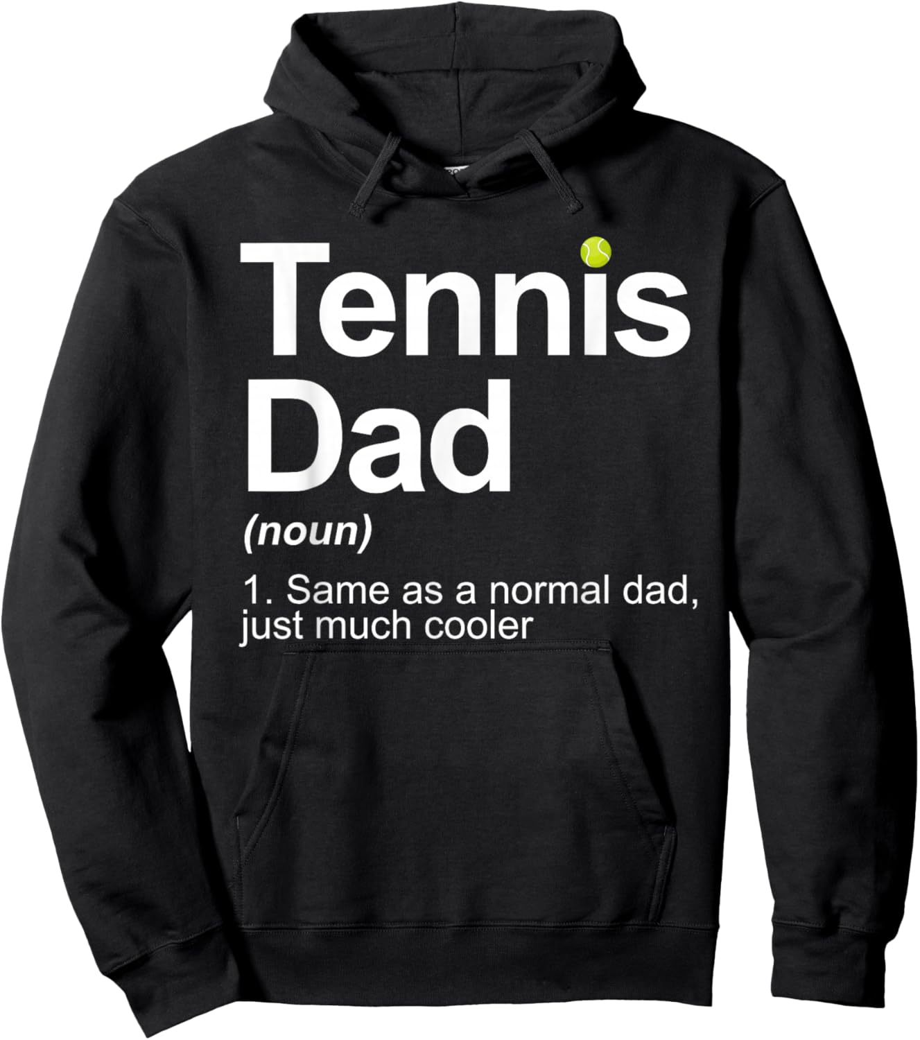 Cool Tennis Novelty Dad Tennis Lover Tennis Player Hoodie - Hoodie | Black