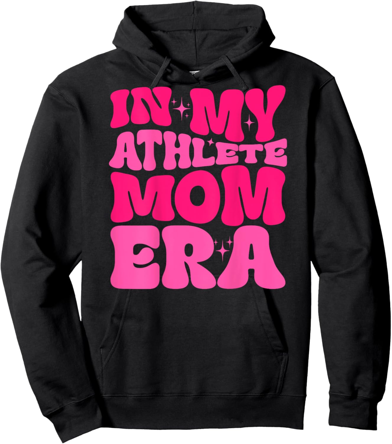 In My Athlete Mom Era Athlete Mom Life Athlete Lover Trendy Hoodie - Hoodie | Black