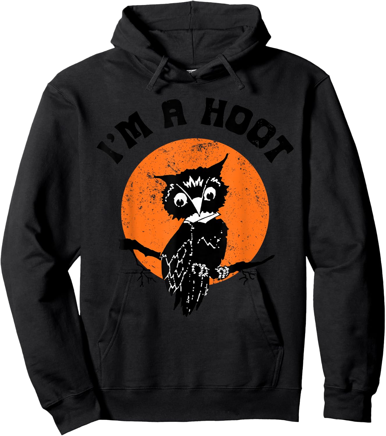Funny Halloween I'm a hoot , Women Hoodie - Hoodie | Black