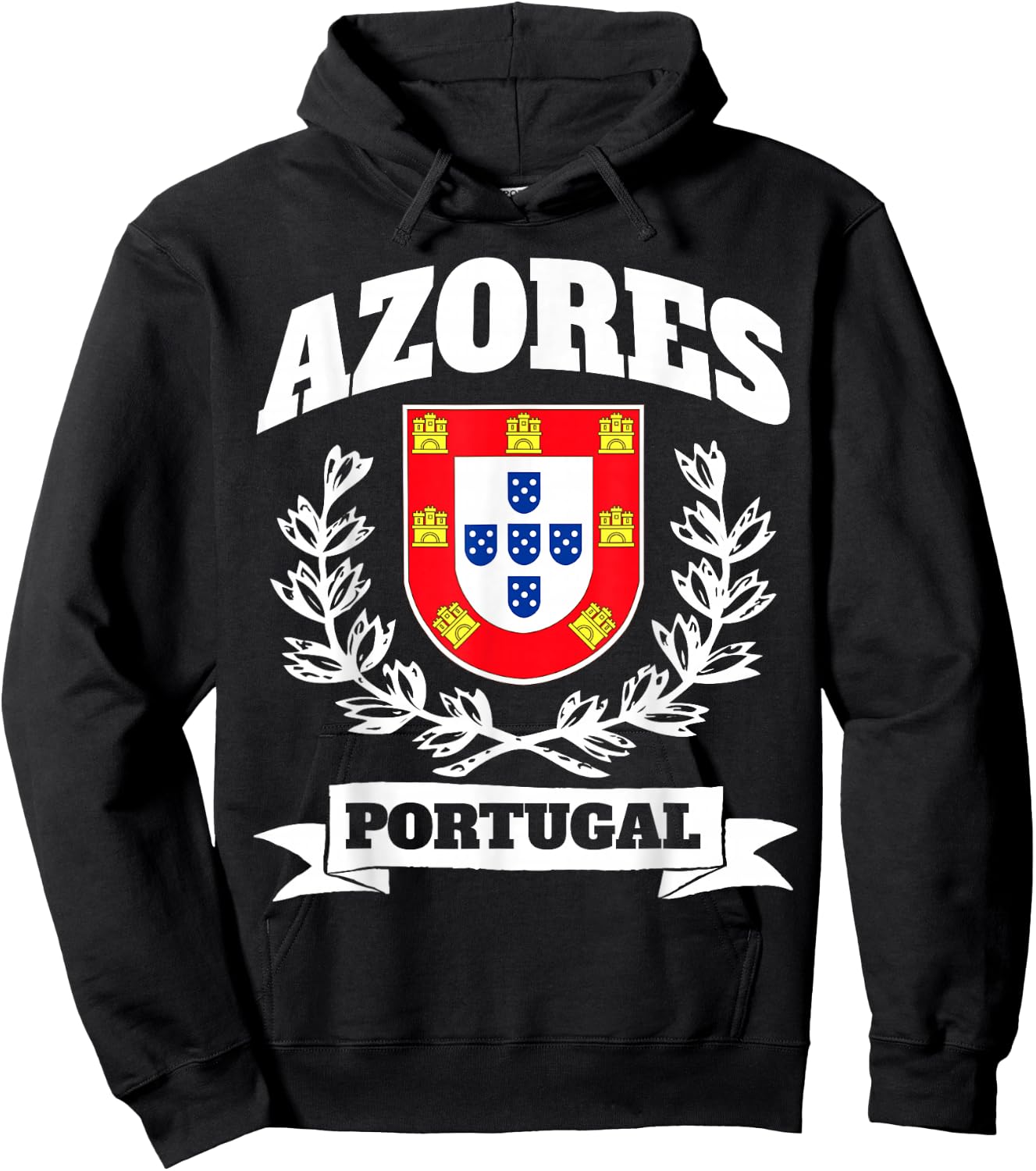 Azores Island Portugal Theme Portuguese Pride Hoodie - Hoodie | Black