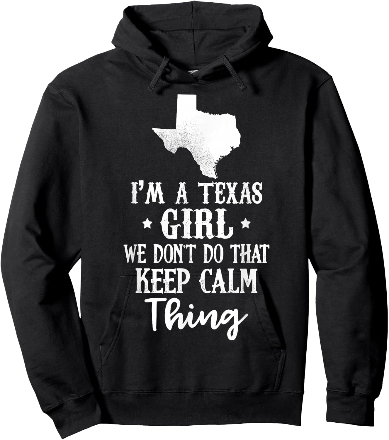 Texas Shirt I'm A Texas Girl - Gift and Girls Hoodie - Hoodie | Black