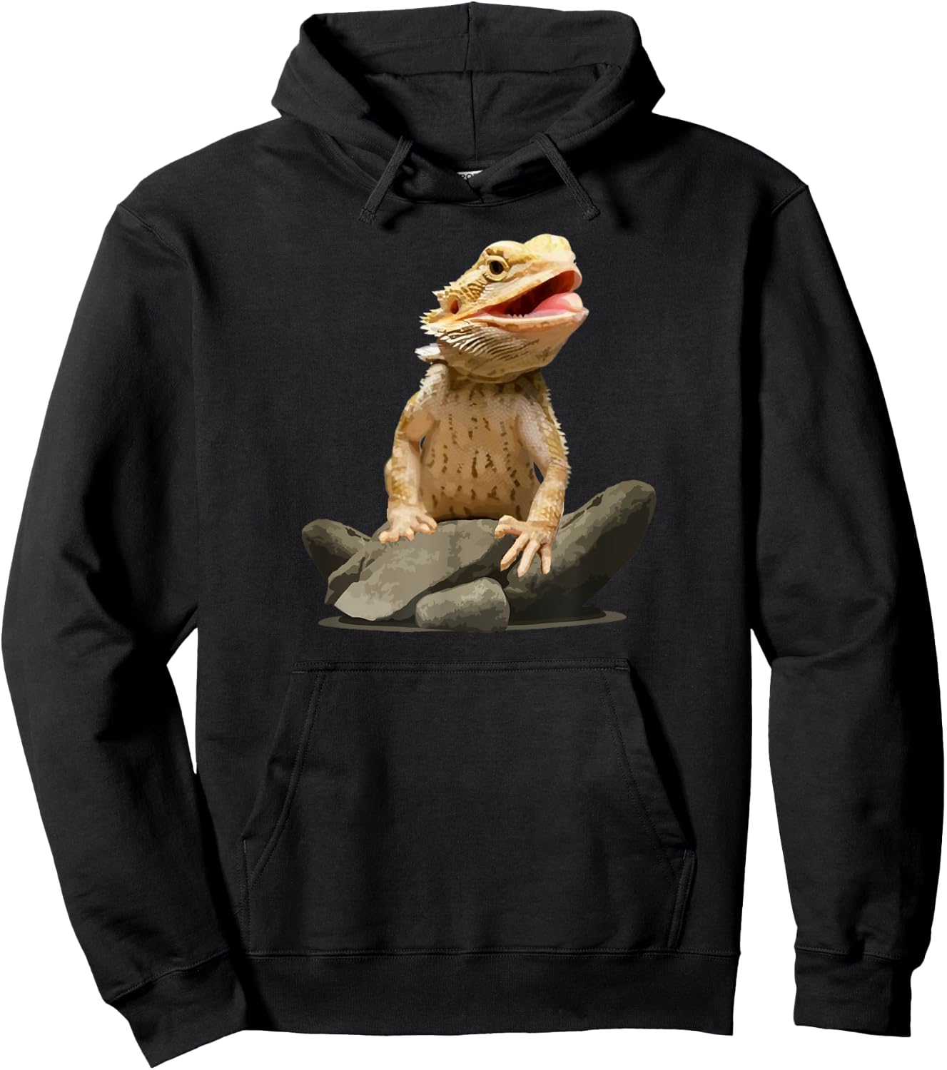 Bearded Dragon Shirt Youth Gecko Lizard Animal Hoodie - Hoodie | Black