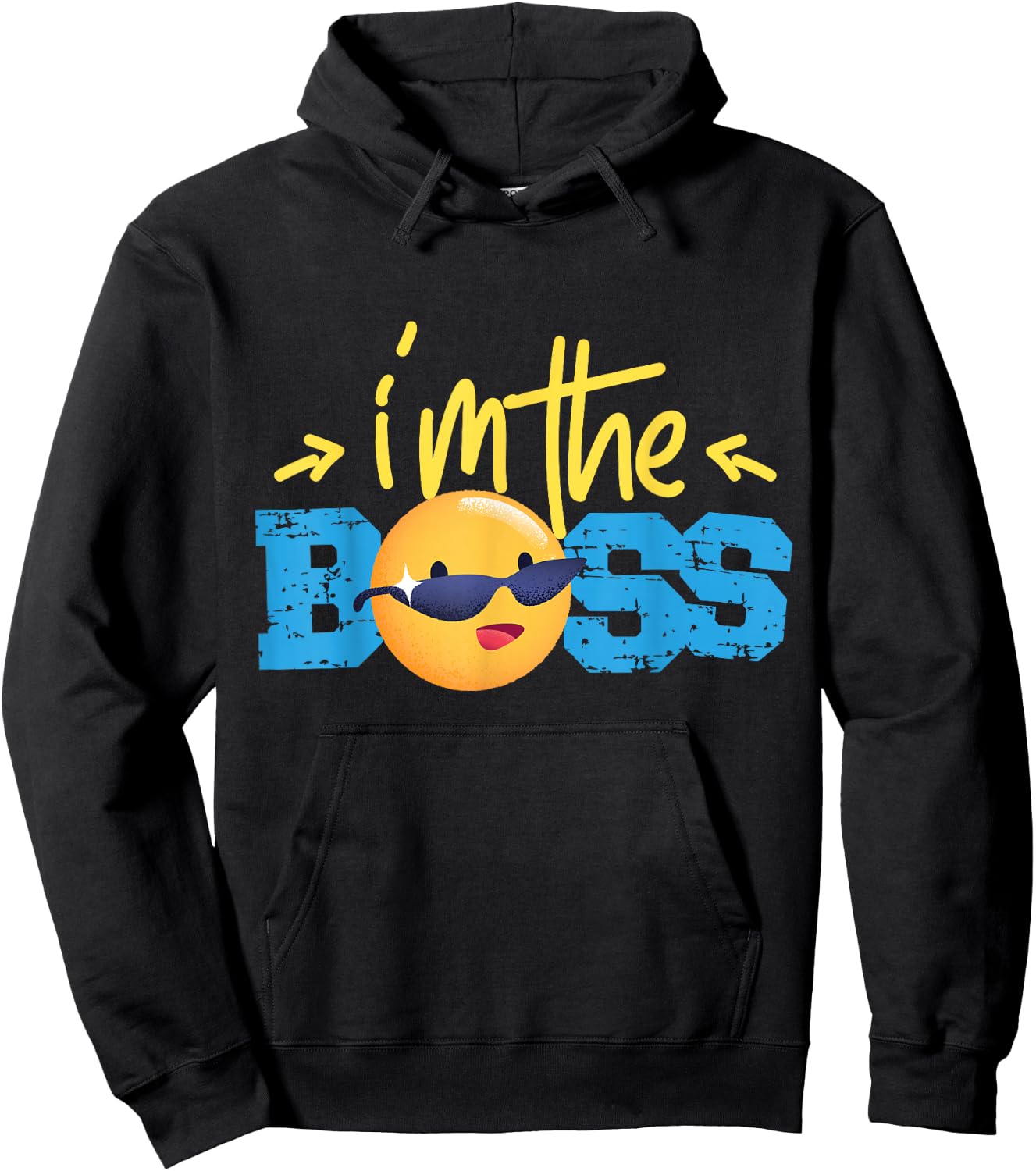 I'm The Boss Sunglasses For Kids Hoodie - Hoodie | Black