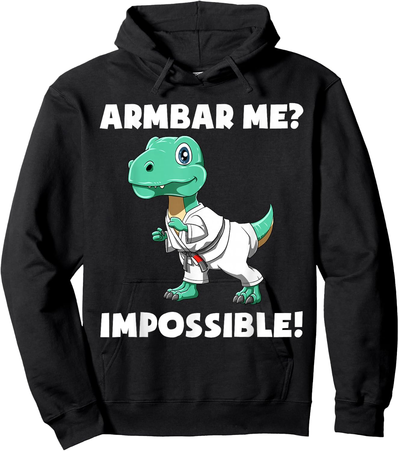 Funny Armbar T-Rex - Brazilian Jiu-Jitsu and BJJ Gift Hoodie - Hoodie | Black
